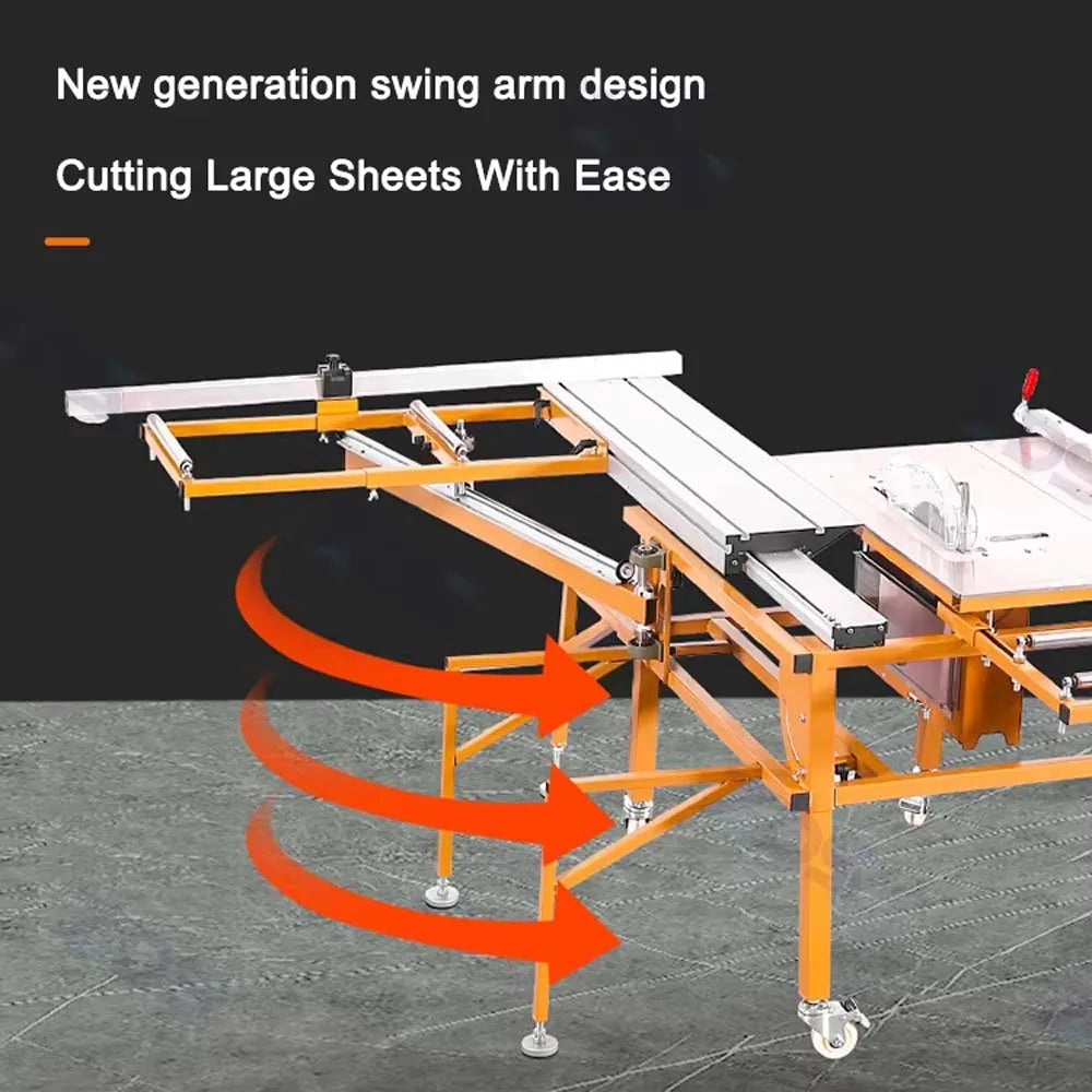 Woodworking Machinery Push Table Multifunctional Foldable Saw Table Workbench, Adaptable To Multiple Types of Machinery