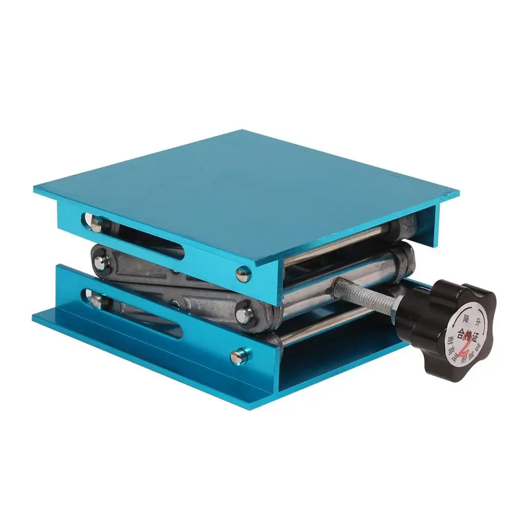 4"x4" 100x100mm Aluminum Router Lift Table Woodworking Engraving Lab Lifting Stand Rack lift platform Woodworking Benches