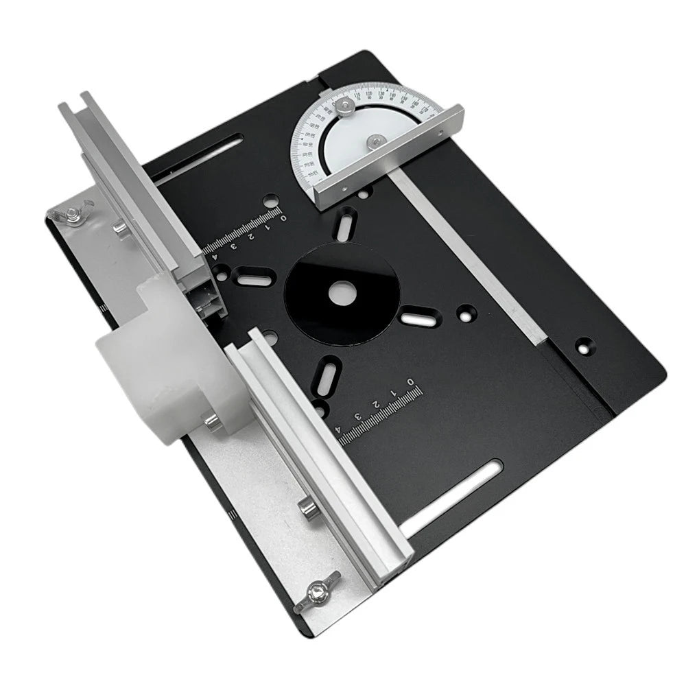 Set of 3 Router Table Insert Plate Aluminum Alloy Wood Milling Flip Board Trimming Machine Engraving Auxiliary Tool Woodworking