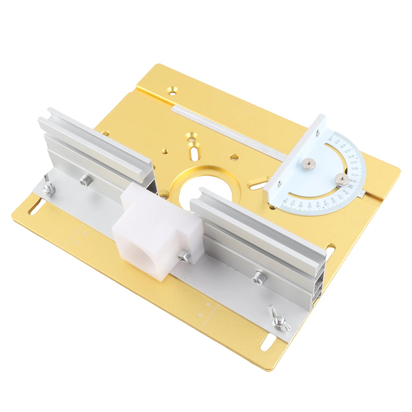 Set of 3 Router Table Insert Plate Aluminum Alloy Wood Milling Flip Board Trimming Machine Engraving Auxiliary Tool