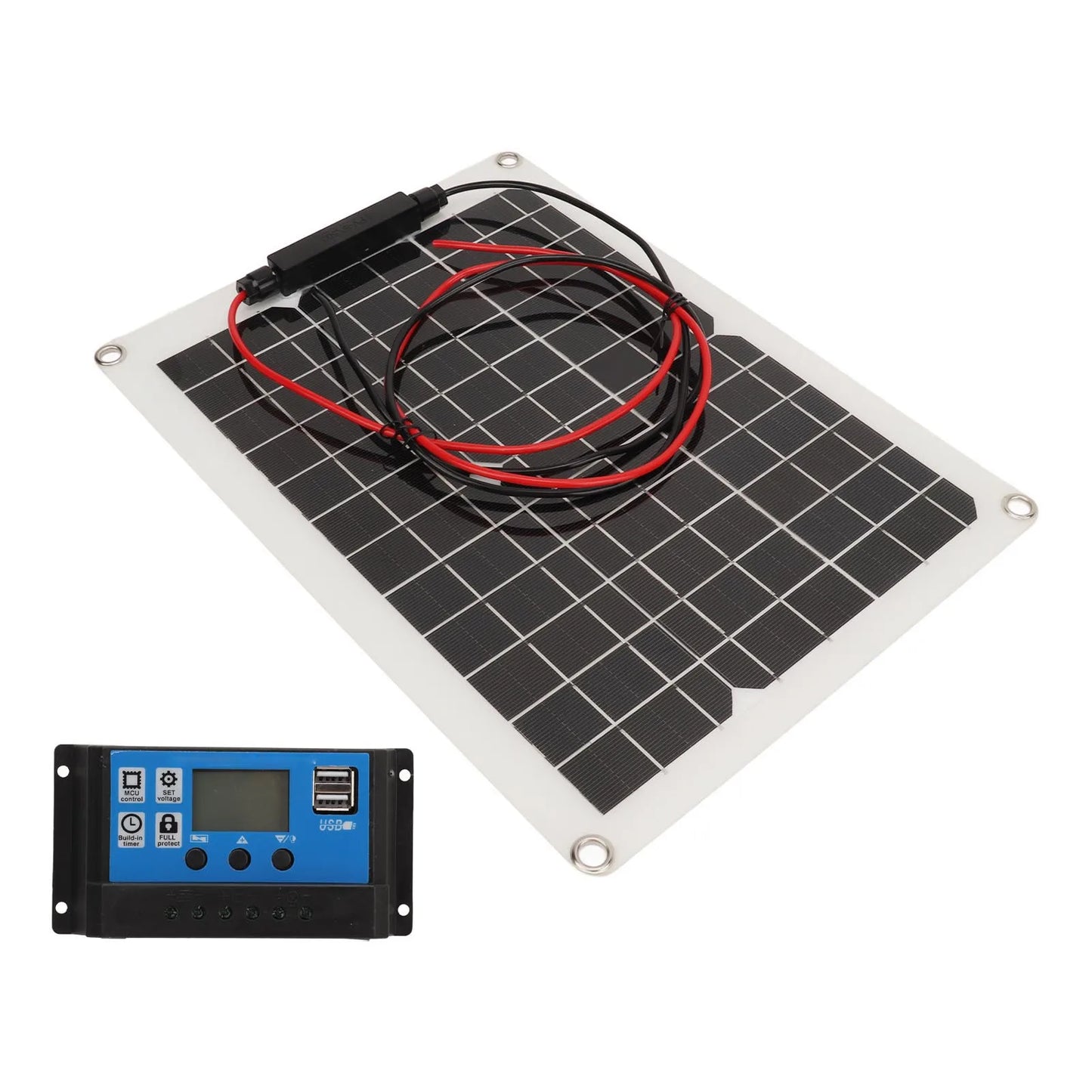 Solar Panel Kit 300W DC 12V 24V 50A IP67 Waterproof High Efficiency Solar Panel And Solar Charger Controller for RV Camper