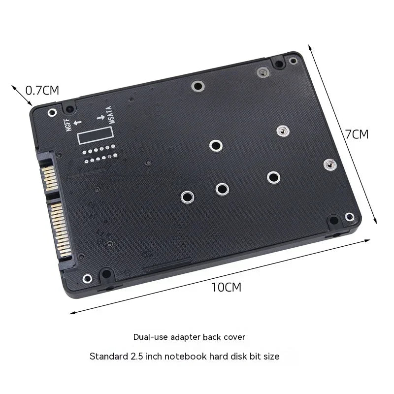 Sata 60gbps M.2 solid-state SSD to sata3 external hard drive box ngff msata to serial port adapter card dual-use two-in-one
