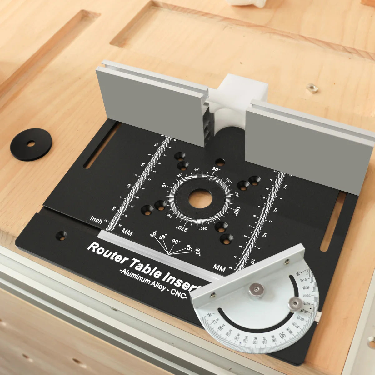 Router Table Insert Plate Multifunctional Trimming Engraving Table Insert Plate for Table Woodworking Benches Router Flip Plate