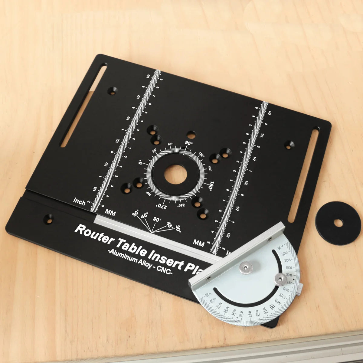 Router Table Insert Plate Multifunctional Trimming Engraving Table Insert Plate for Table Woodworking Benches Router Flip Plate