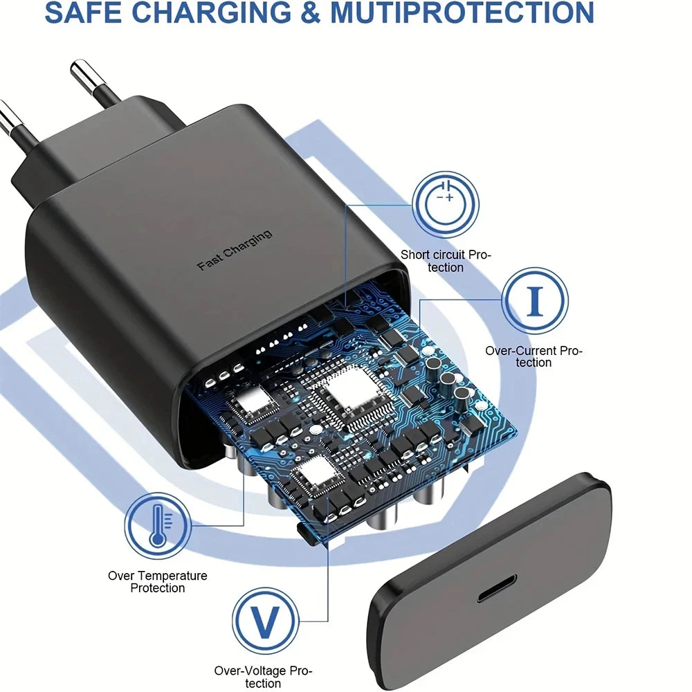 45W PD Super fast charge for S22 S23 Ultra Note 10+ 5G USB C Mobile Phone Type C US/EU/UK Fast Quick Charging Wall Adapter