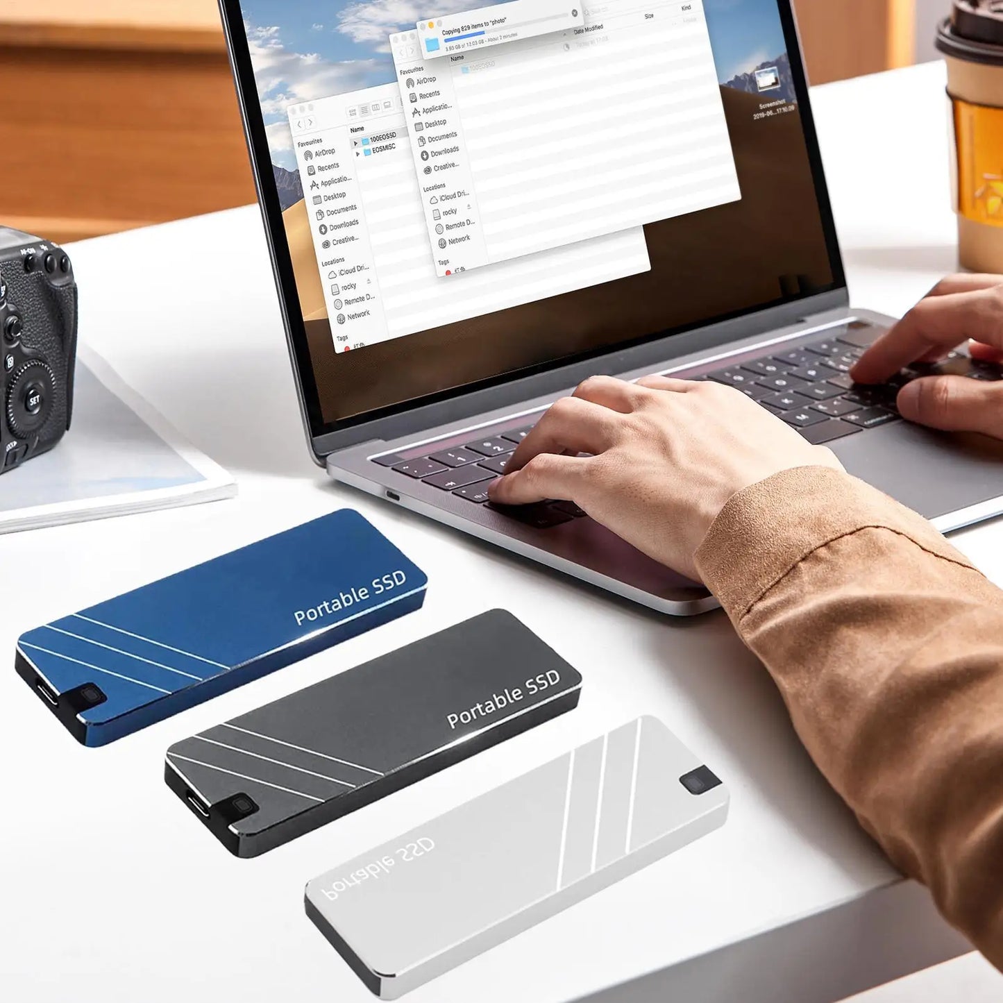 Type-C SSD 1TB External Storage Drive External Expansion High-Speed Transmission Back up Hard Drive for PC Desktop Laptop Phones