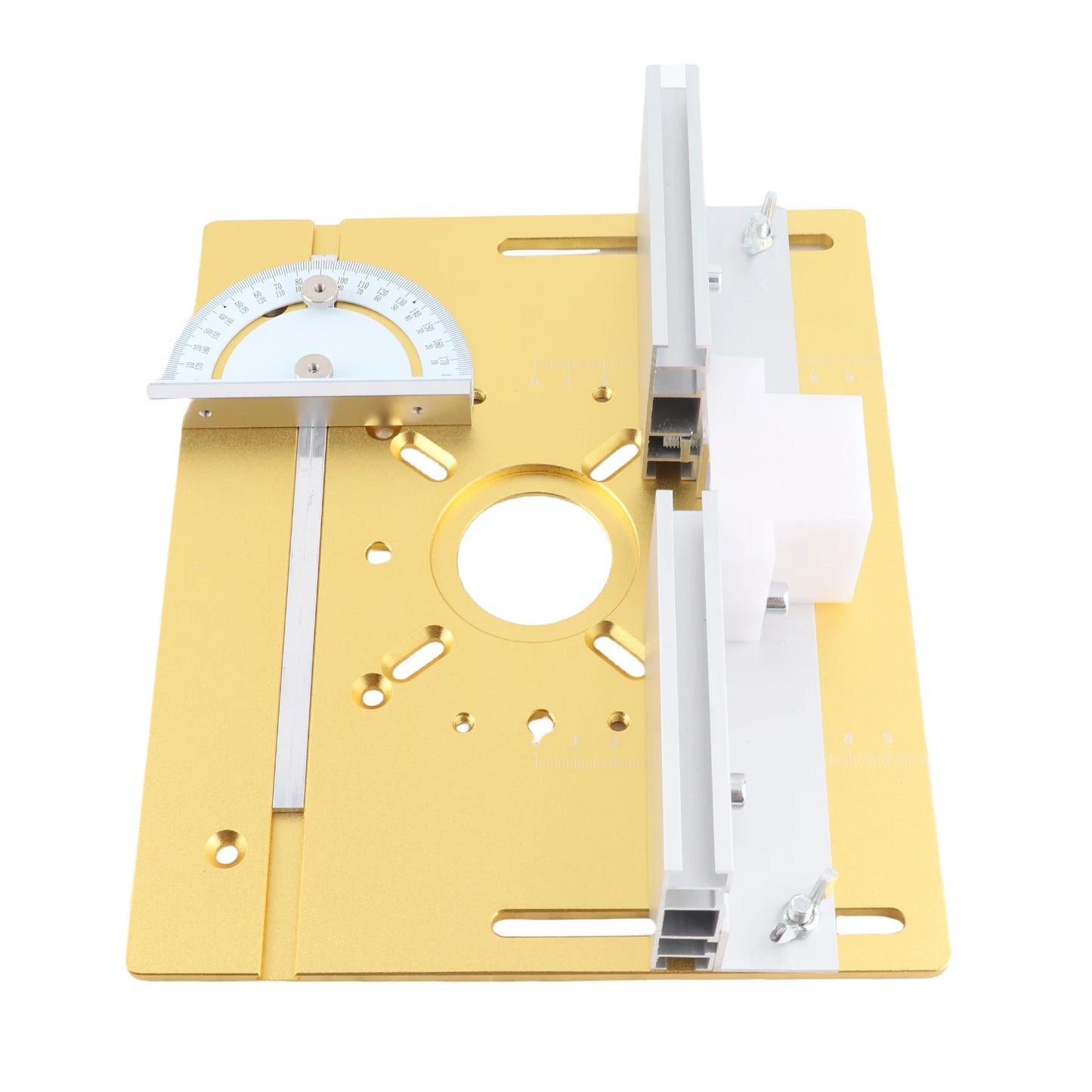 Set of 3 Router Table Insert Plate Aluminum Alloy Wood Milling Flip Board Trimming Machine Engraving Auxiliary Tool
