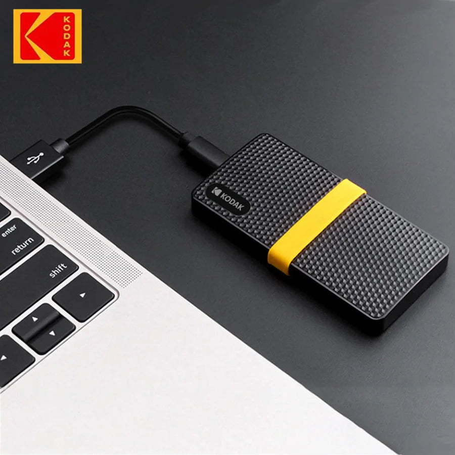 Kodak External SSD X200 1TB Portable Solid State Drive USB 3.1 Type C Hard Disk 512GB 256GB Mini Flash for PS4 Laptop Macbook PC
