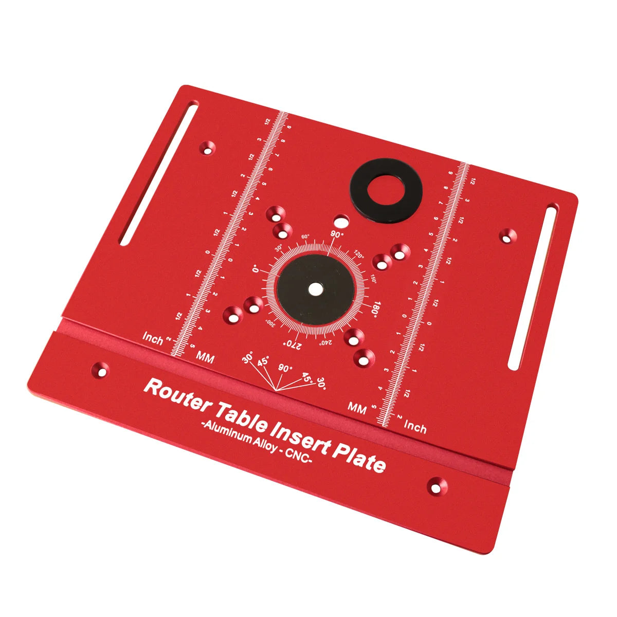 Aluminium Router Table Insert Plate with Miter Gauge Guide Multifunctional Trimming Engraving Table Woodworking Diy Hand Tools