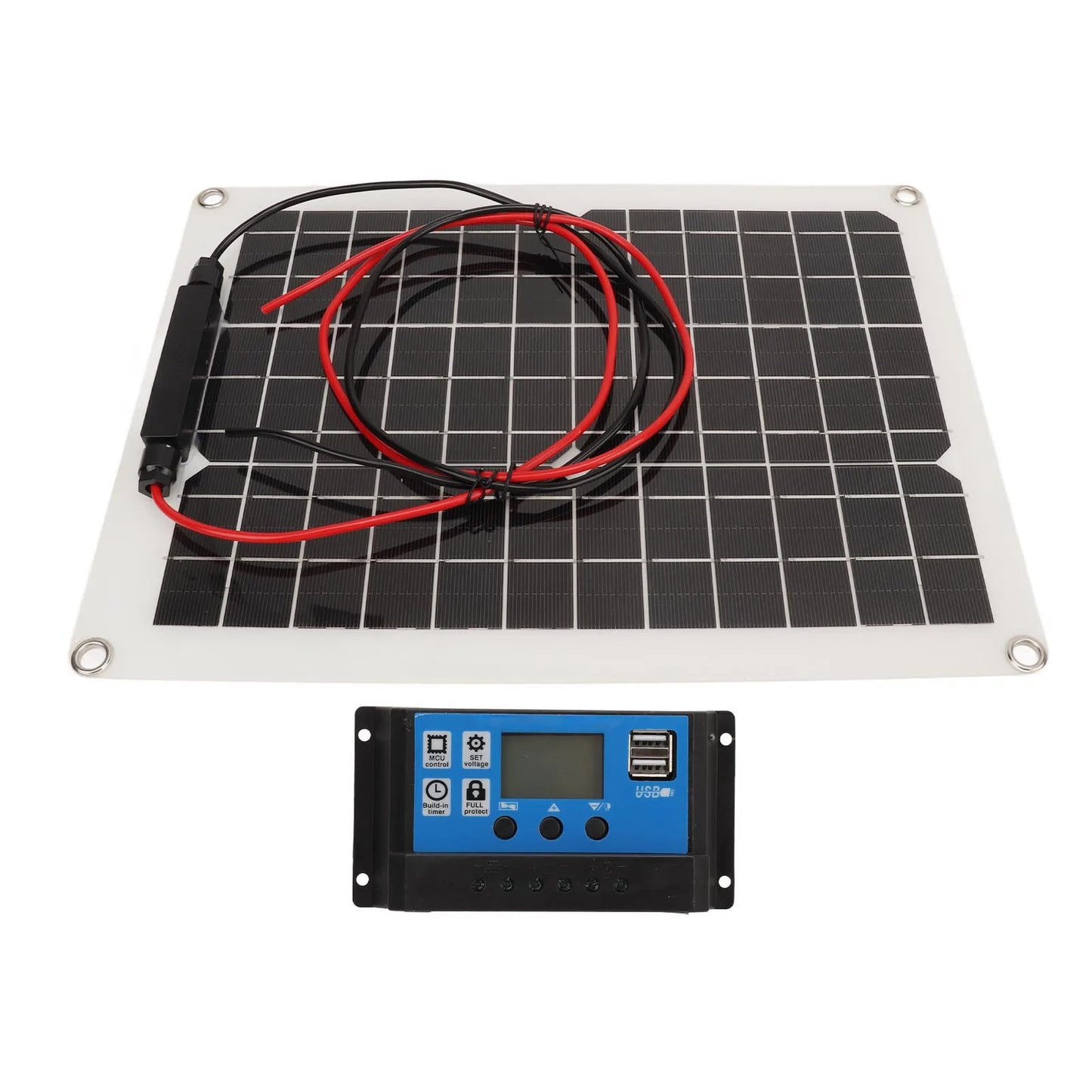 Solar Panel Kit 300W DC 12V 24V 50A IP67 Waterproof High Efficiency Solar Panel And Solar Charger Controller for RV Camper