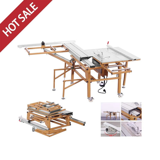 Woodworking Machinery Push Table Multifunctional Foldable Saw Table Workbench, Adaptable To Multiple Types of Machinery