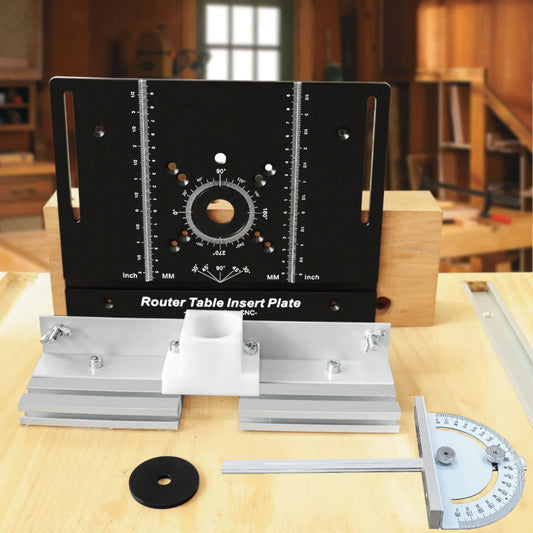 Router Table Insert Plate Multifunctional Trimming Engraving Table Insert Plate for Table Woodworking Benches Router Flip Plate