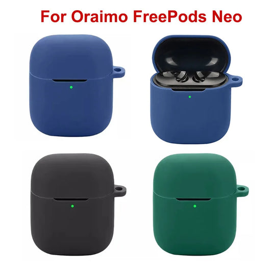 For Oraimo FreePods Neo Earphone Protective Silicone Case Silicone Earbud Protections Shockproof Protective Sleeve Pocket Size